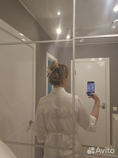 Халат свадебный с надписью bride