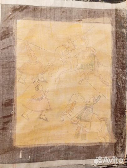 Индийский рисунок на ткани