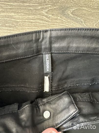 Брюки calzedonia кожаные
