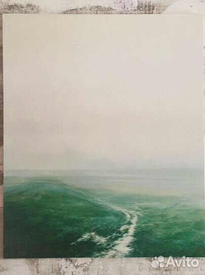 Картина маслом пейзаж поле