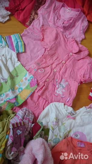 Пакет одежды на девочку от 70 до 100 см