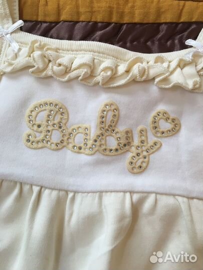 Боди Платье 62-68см