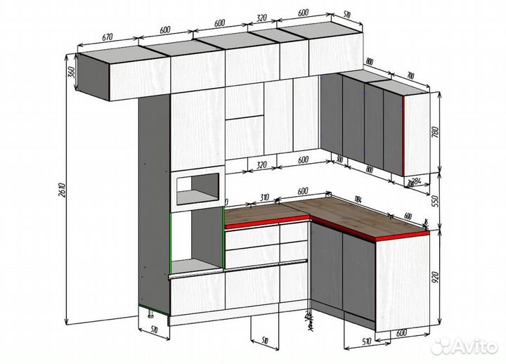 Шкафы и кухни на заказ, изготовление