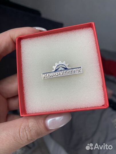 Серебрянный значок