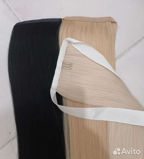 Накладные хвосты из натуральных волос