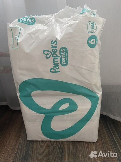 Подгузники трусики pampers 6
