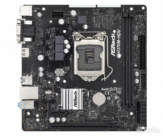 Материнская плата ASRock H370M-HDV (LGA1151v2, mAT
