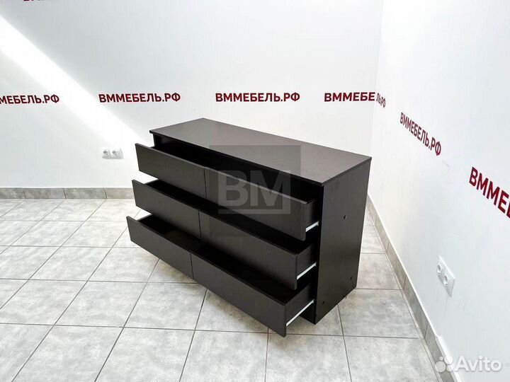 Комод новый без ручек венге