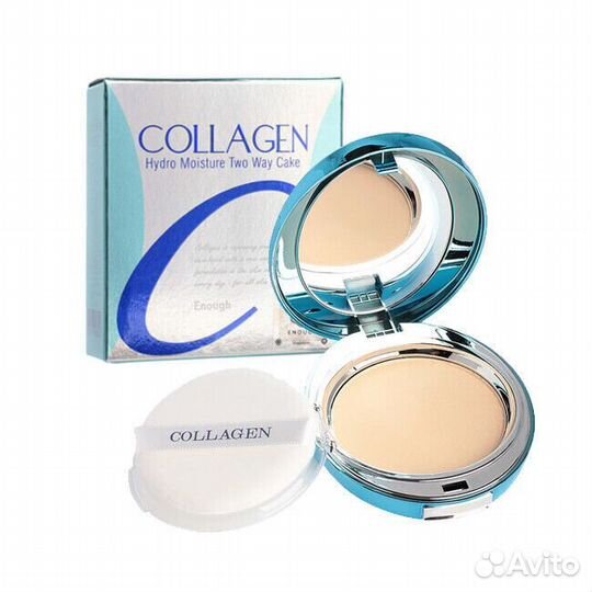 Пудра с запаской collagen hydro moisture TWO WAY c