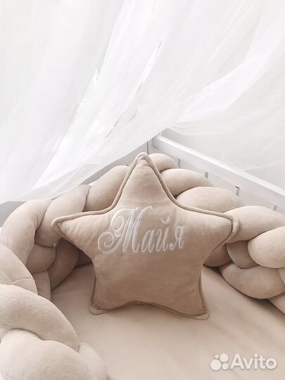 Бортик косичка коса в кроватку