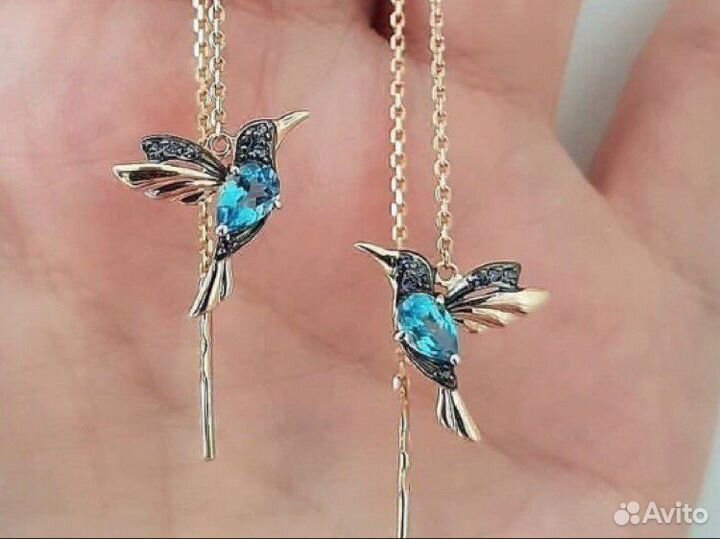 Серёжки колибри