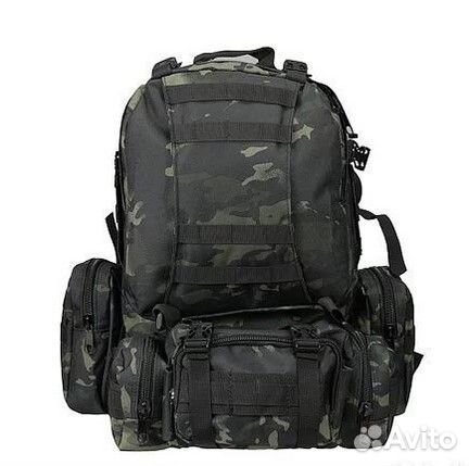Рюкзак тактический 55л туристический военный 4 в 1