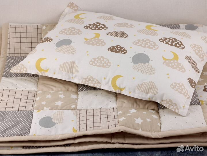 Плед покрывало IKEA муслиновый вязаный на выписку