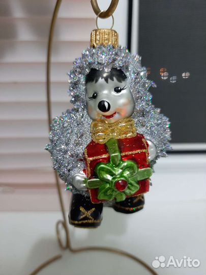 Елочная игрушка стекло
