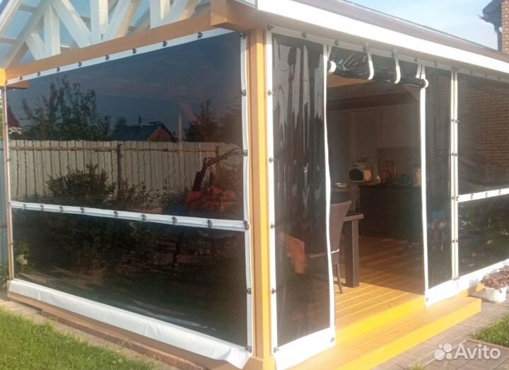 Мягкие окна для беседки