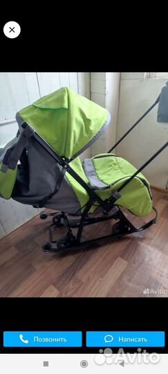 Детские санки коляска