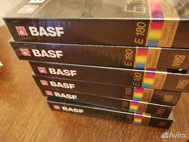 Видео кассеты VHS basf SHG E-180 - 6 шт