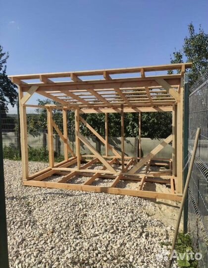 Вольер 3*3 метра с лежаком