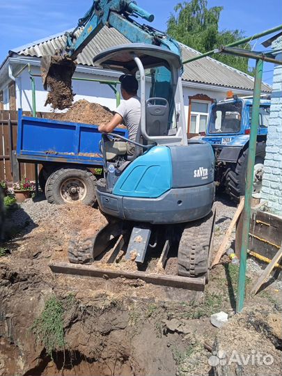 Услуги миниэкскаватора