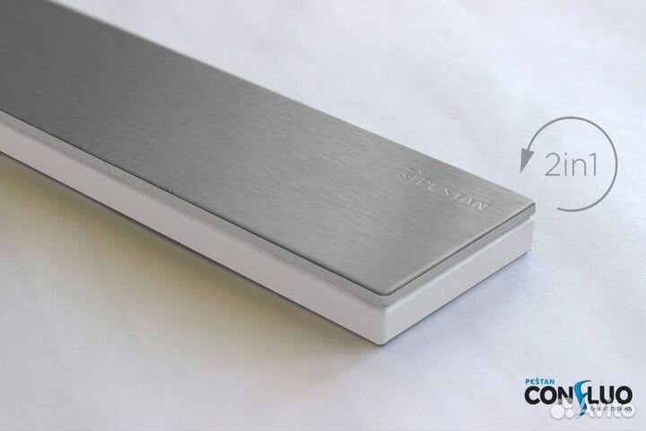 Душевой лоток Pestan Confluo Frameless Line 450 White Glass сатин/белый глянец 13701211