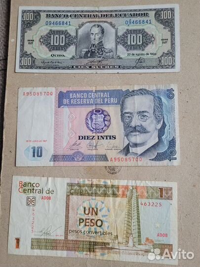 Банкноты Америки и Азии