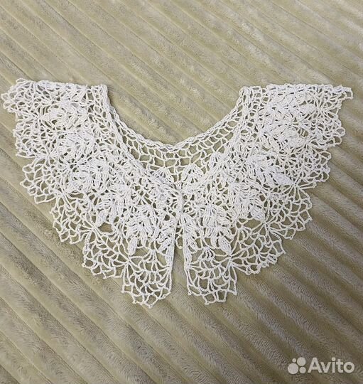 Воротничок кружевной ручная работа съемный
