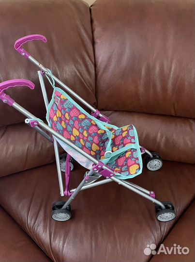 Коляска трость с мягкой поющей игрушкой
