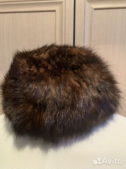 Шапка из норки вязаной