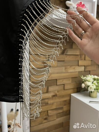 Платье вечернее мини черное