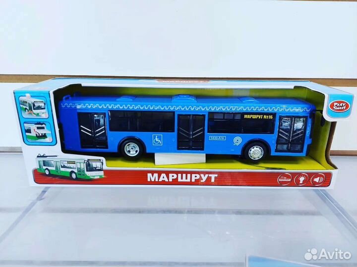 Автобус 28см со свето-звуковыми эффектами