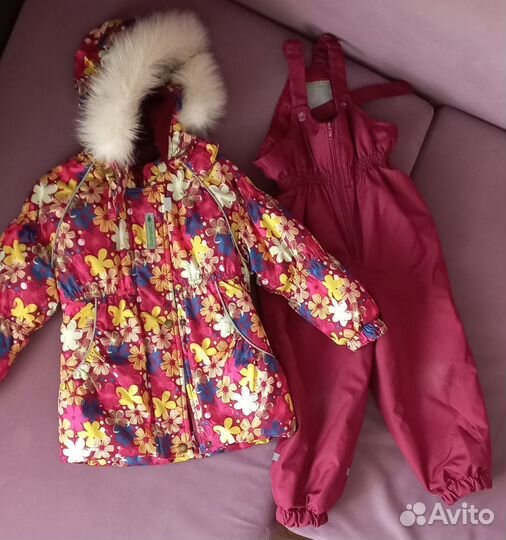 Зимний костюм для девочки 104+6