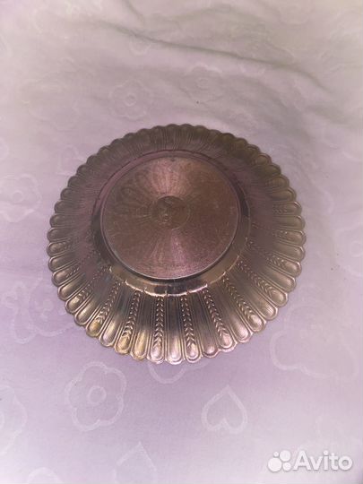 Конфетница фруктовница Аллюминий Розовая