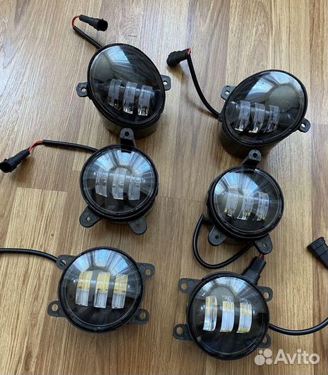 Туманки LED на Весту,Приору,Гранту, двухрежимные