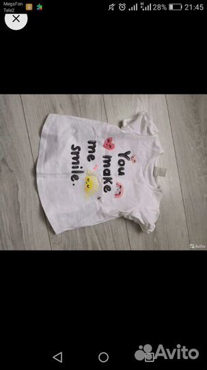 Майка H&M 74р и лосины