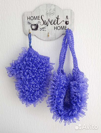 Мочалки ручной вязки