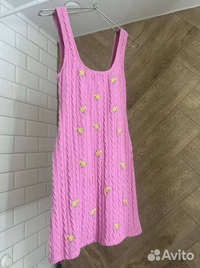Трикотажное платье zara Новое