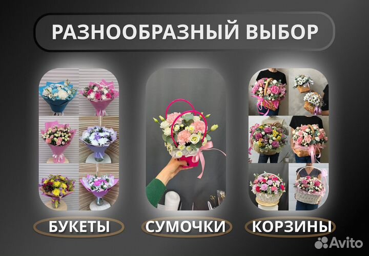 Цветы, букеты под заказ