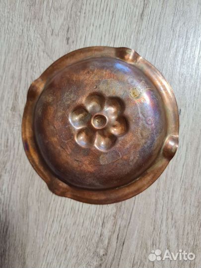 Пепельница медная медь латунь