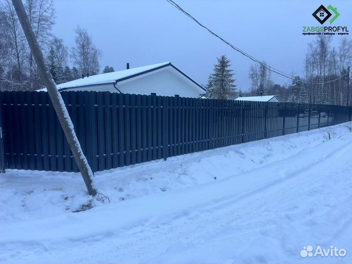 Заборы из профлиста монтаж