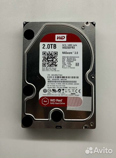 Жесткий диск WD Red 2 tb NasWare 3