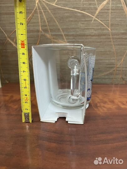 Кружка « Козерог», стекло, новая