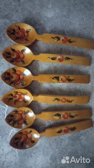 Набор деревянных ложек 6 штук