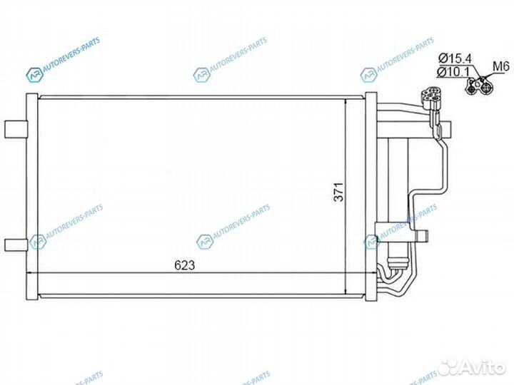 ST-MZV8-394-0 Радиатор кондиционера mazda 3 08
