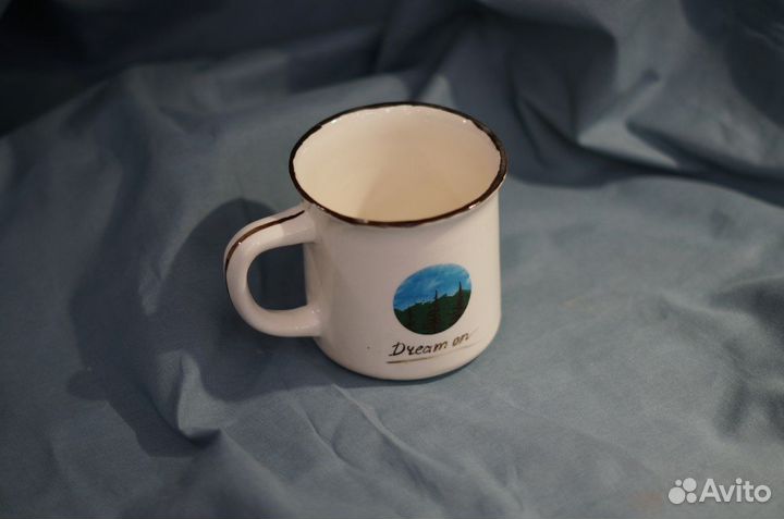 Кружка ручной работы с горами
