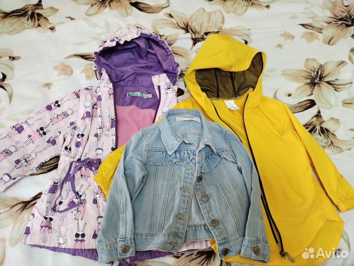 Ветровка, джинсовка и куртка 98-104