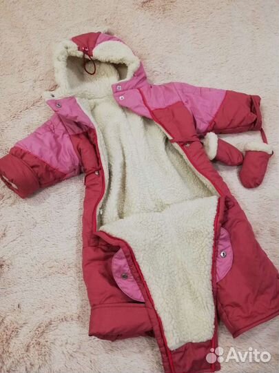 Зимний комбинезон для девочки 98