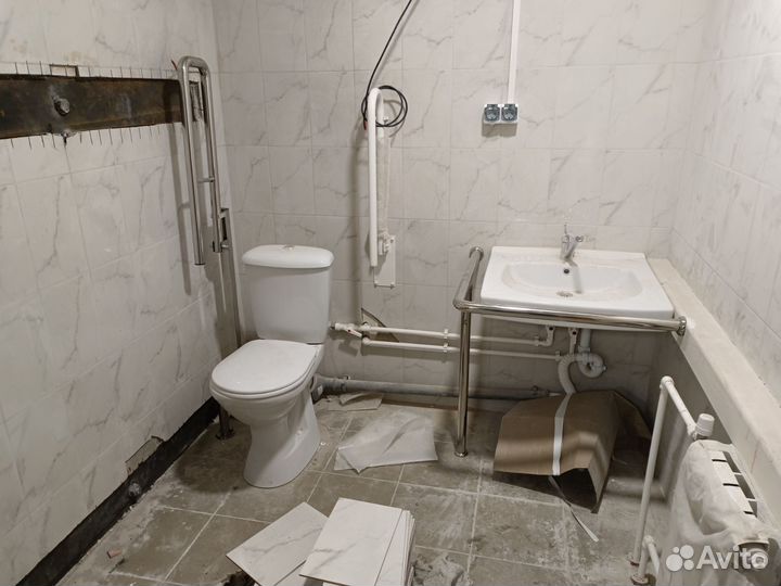 Поручень инвалидный для раковины нержавейка