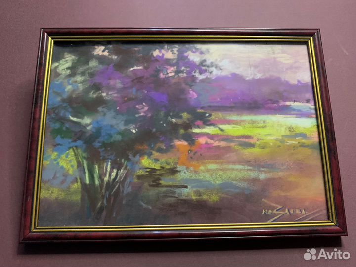 Картина пейзаж пастелью