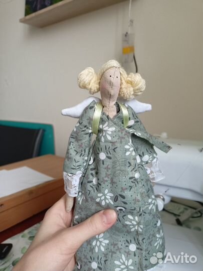 Интерьерная кукла Тильда Ангел ручной работы