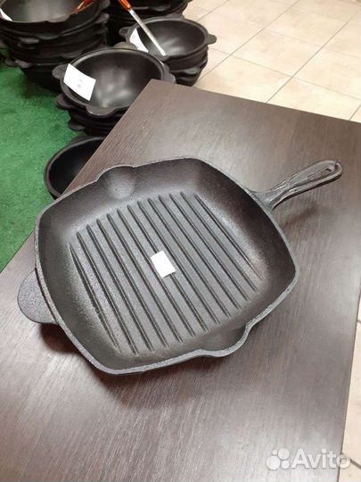 Чугунная сковорода-гриль 2727